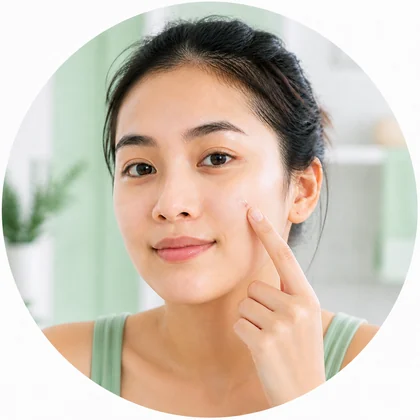 แต้มเจลเฉพาะจุดบริเวณสิว